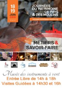 Journées du Patrimoine de Pays et des Moulins. Du 18 au 19 juin 2016 à La Couture-Boussey. Eure.  14H00